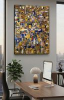 Gemälde " Farbtupfer" handmade 50×70