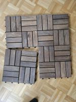 30cm x 30cm Casaria Holzfliessen Bodenbelag, 60 Stück