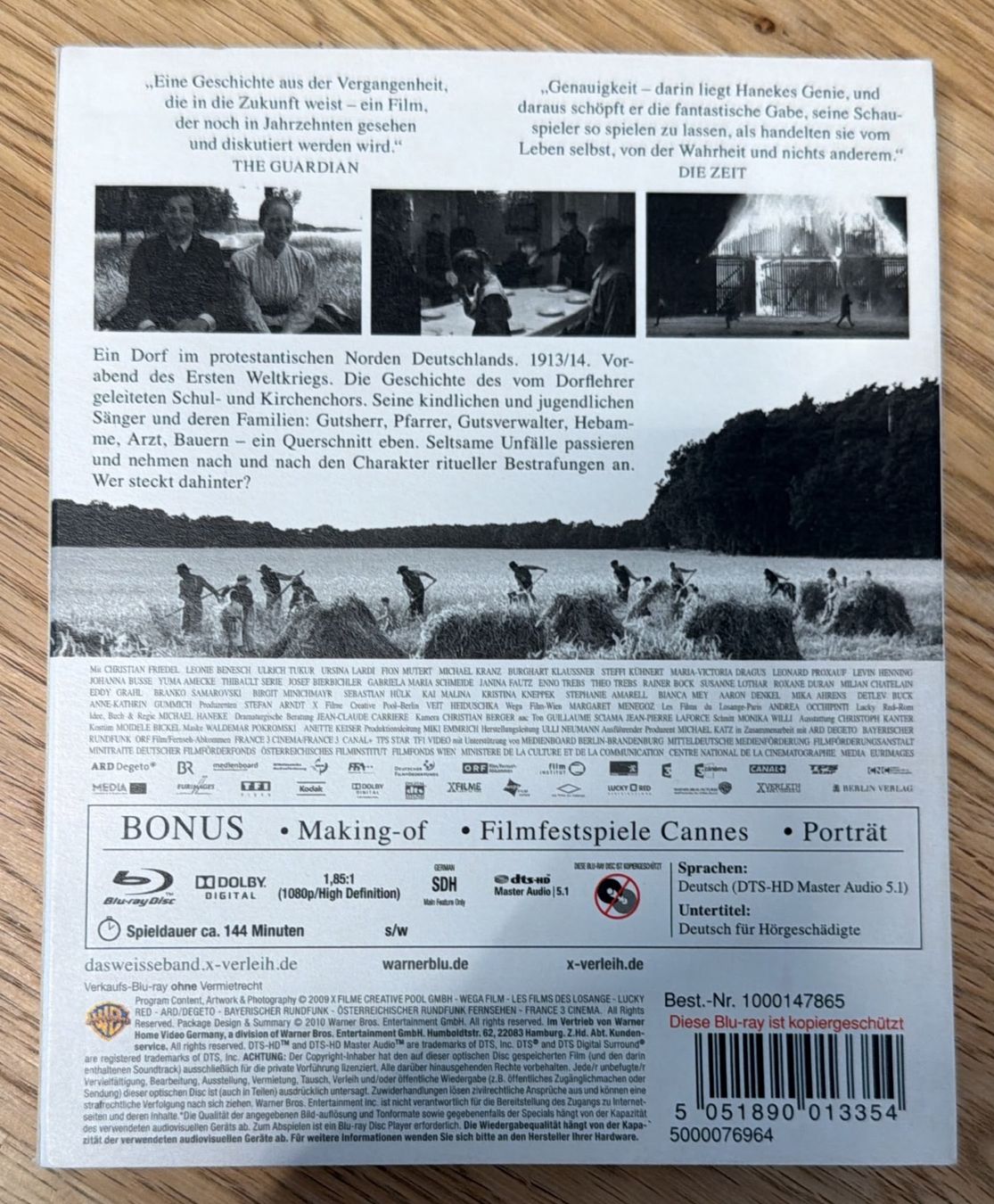 Tutti i DVDs: DAS WEISSE BAND  BLU-RAY – Usato da Zürich venduto da freioccasionen 1