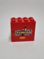 LEGO 30144pb035 Brick 2x4x3 with LEGO Fabrik 2007 Pattern