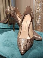 Burberry Pumps, Schlangenleder-Optik, Gr. 37