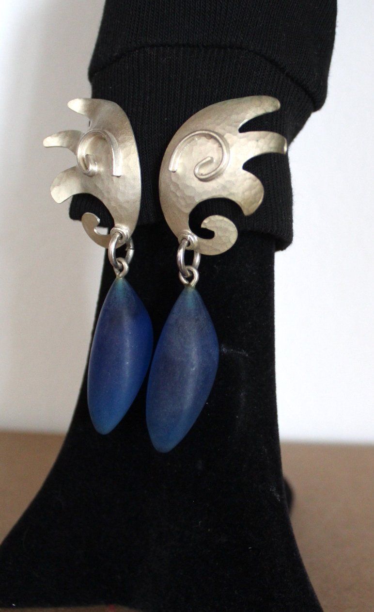 Orecchini pendenti & Orecchini a lobo: Vintage Ohrhänger, Länge ca.8.3 cm. – Usato da Locarno venduto da madame-tus-sauds 2