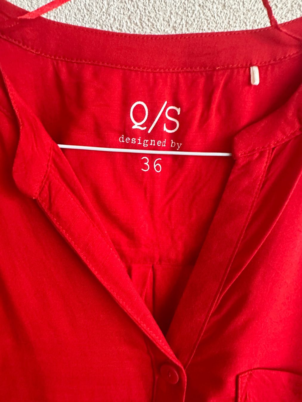 Camicette: Damen Bluse rot Kurzarm 36 von Q/S – Nuovo (secondo la descrizione) da Rothenburg venduto da wer_g9fd 2