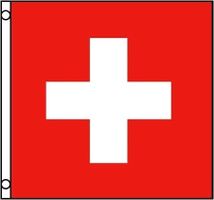 Schweizer Flagge 91x91cm mit 2 Ösen – Nationalflagge