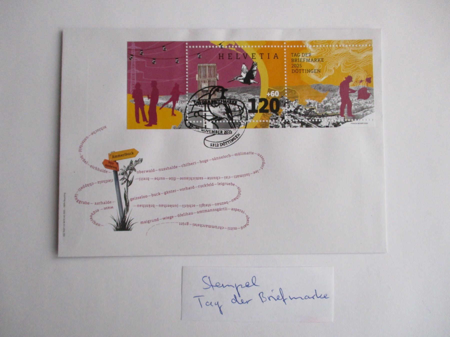 Tutti i francobolli: Brief BL Döttingen mit Tag der Briefmarke Sonderstempel – Usato da Langnau b. Reiden venduto da Aktuell88