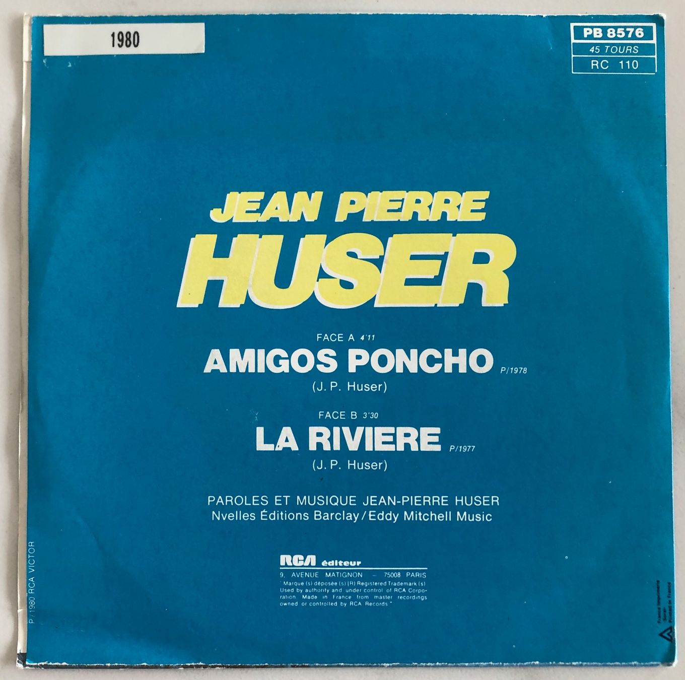 Dischi in vinile: JEAN-PIERRE HUSER - AMIGOS PONCHO – Usato da Poliez-Pittet venduto da Newtown-Records 1