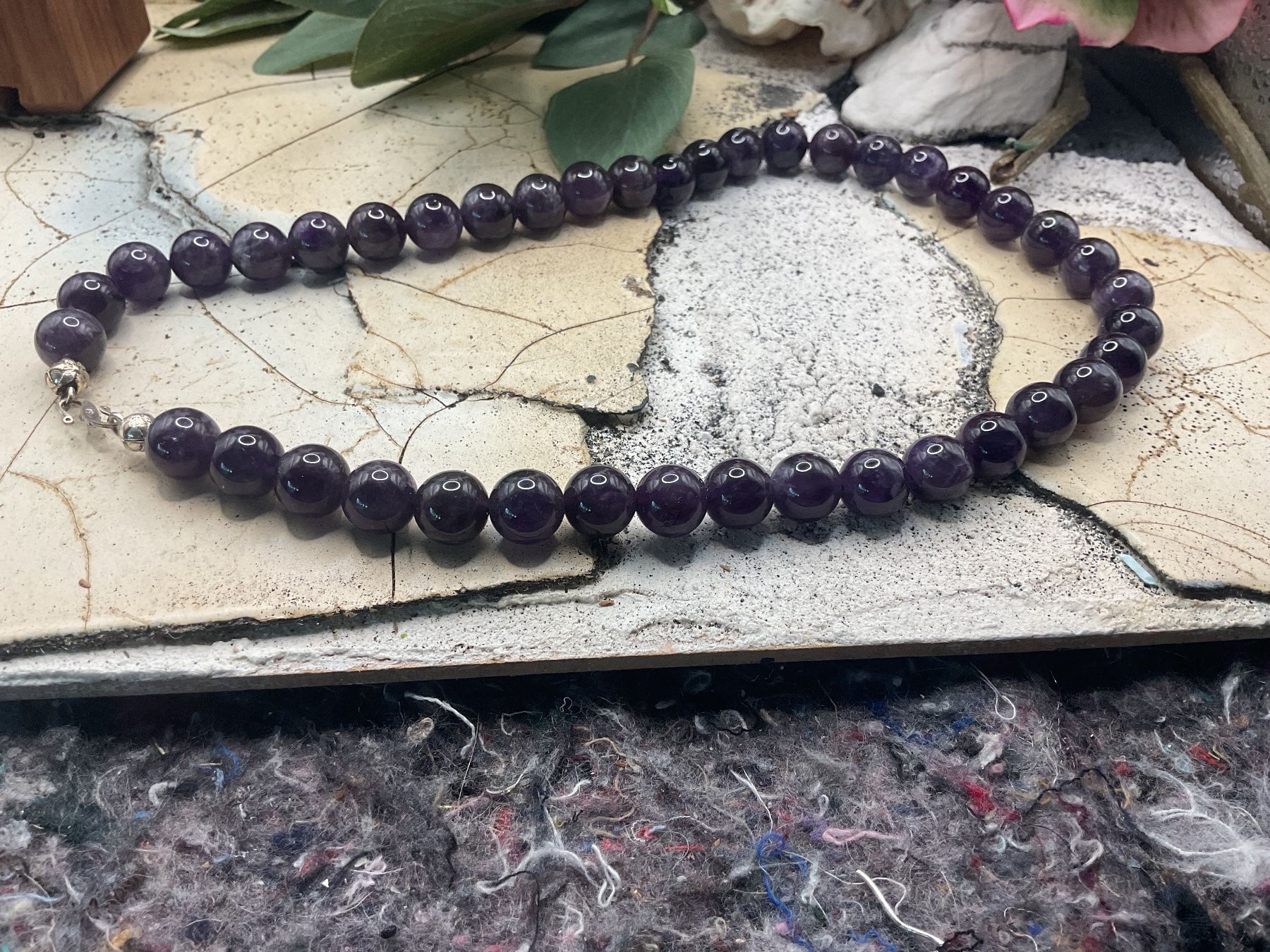 Catenine: Amethyst Collier Länge 44m inkl. Silberverschluss – Usato da luzern venduto da Alpendorf1 2