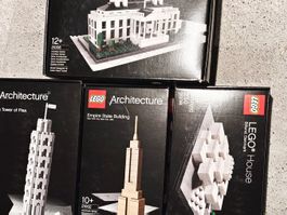 Lego Architecture, 4er Set, 21002,21006, 21015, 4000010