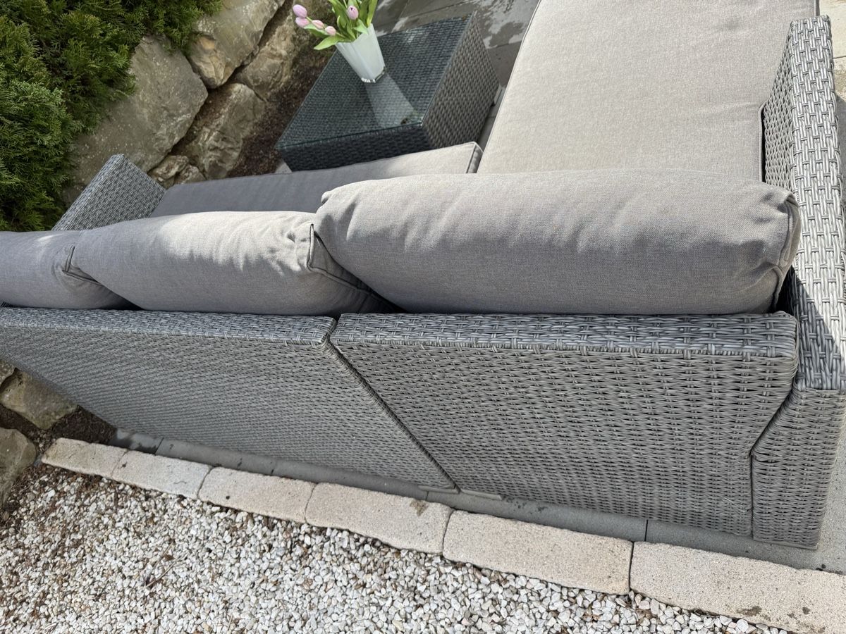 Sofas: Rattan Sommer Lounge Set, Grau, Outdoor – Gebraucht aus Pfaffhausen von Marenw 2
