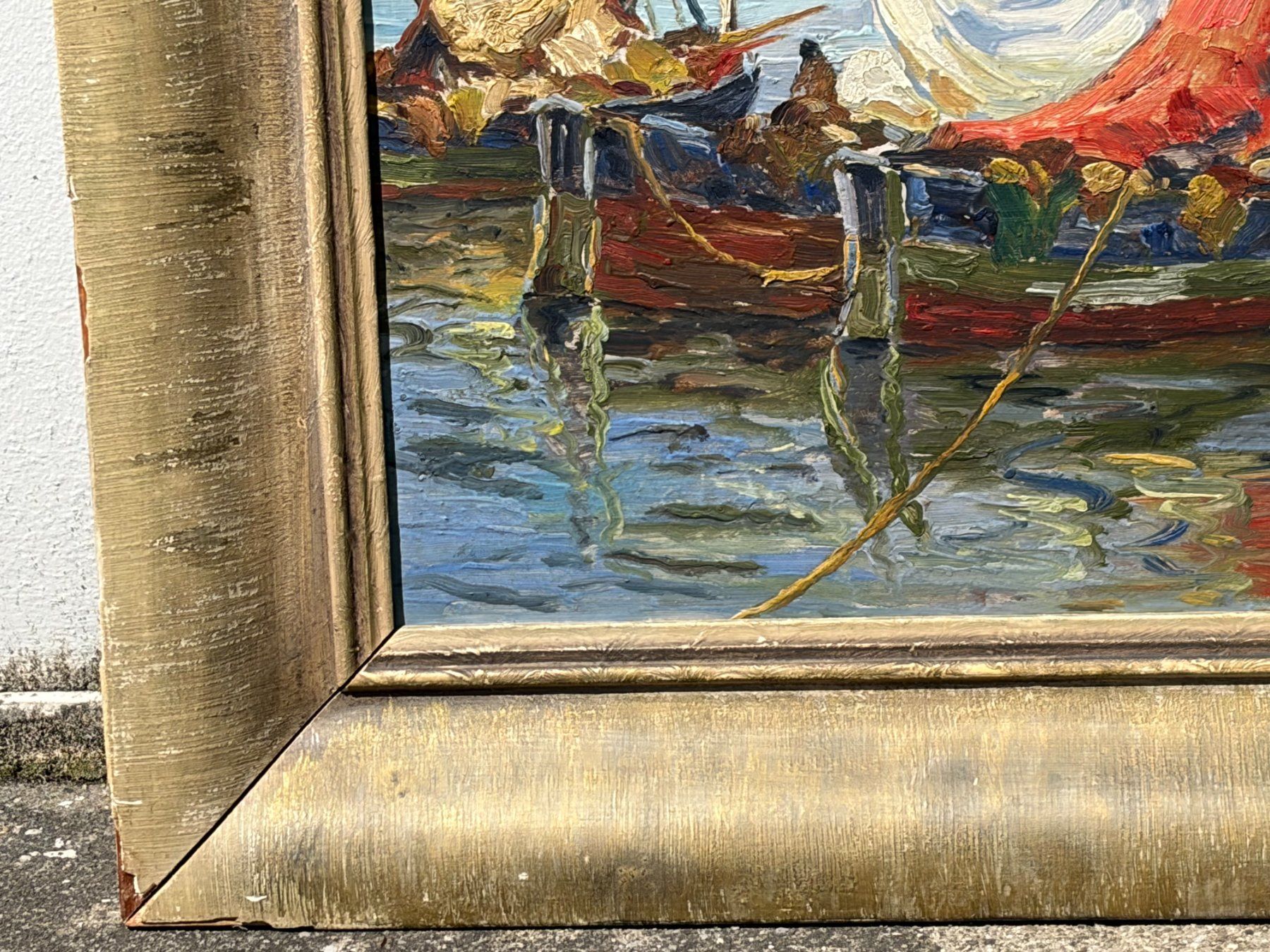 Tableaux: Ölgemälde Segelboote, signiert – D'occasion à Boll par NRie 6
