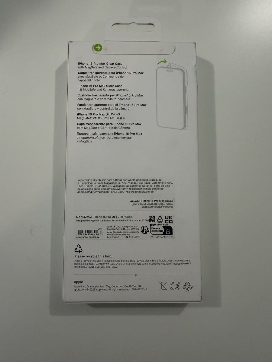 Covers & Schutzfolien: Coque Apple iPhone 16 Pro Max transparente neuve – Neu und originalverpackt aus Yverdon-les-Bains von AVRS.CH 1