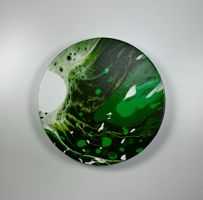 Acryl-Flüssigmalerei, kreisförmig