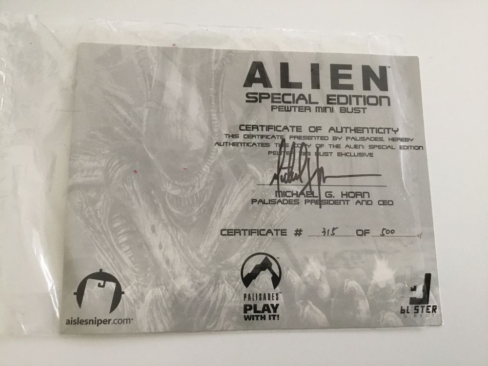 ALIEN Palisades Exclusive 315 de 500 H.R. Giger Signature Ed (Gebraucht ...