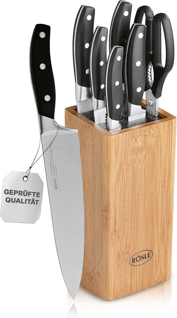 Rösle Coltelli: RÖSLE CUISINE Bürsten Messerblock, 7-tlg. Set – Nuovo e nell'imballaggio originale da Oberentfelden venduto da abz_l7vm