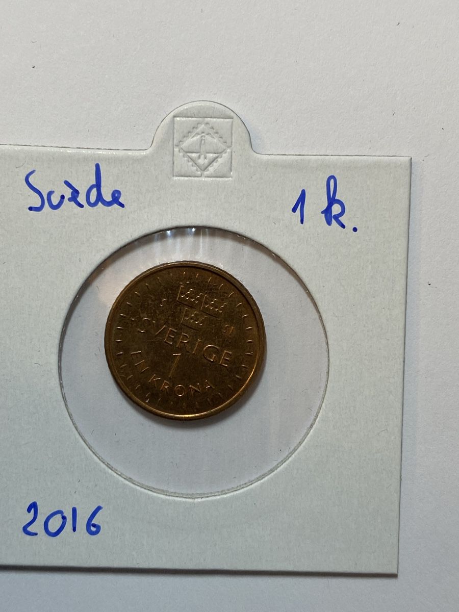 Alle Münzen: Suede - 1 couronne - 2016 – Gebraucht aus Payerne von Mike1682