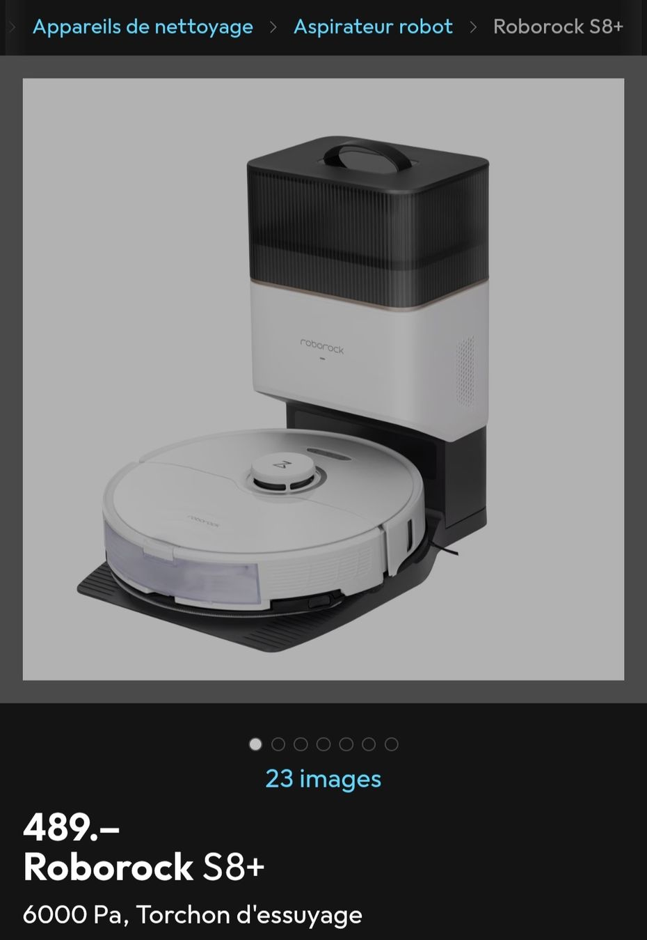 Roborock Aspirapolveri & Accessori: Roborock S8+ Aspirateur Robot – Nuovo e nell'imballaggio originale da Boudry venduto da saz_w8wg