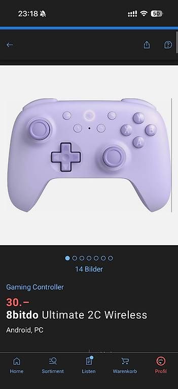 Controller: 8BitDo Wireless Gaming Controller  Top Zustand – Nuovo e nell'imballaggio originale da Wittenbach venduto da 93darian 2