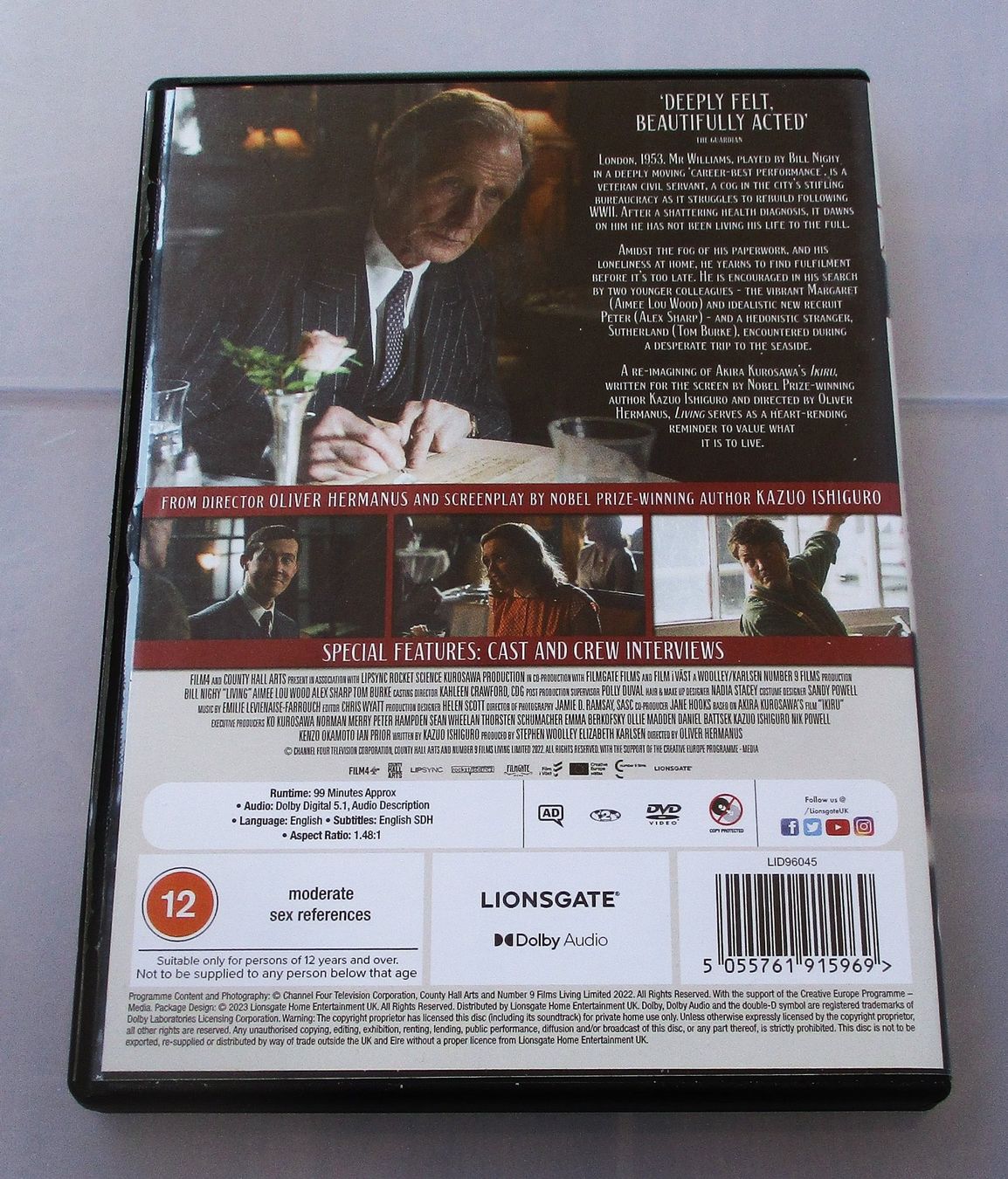 Tutti i DVDs: LIVING - Bill Nighy – Usato da Wattwil venduto da Muriel10 1