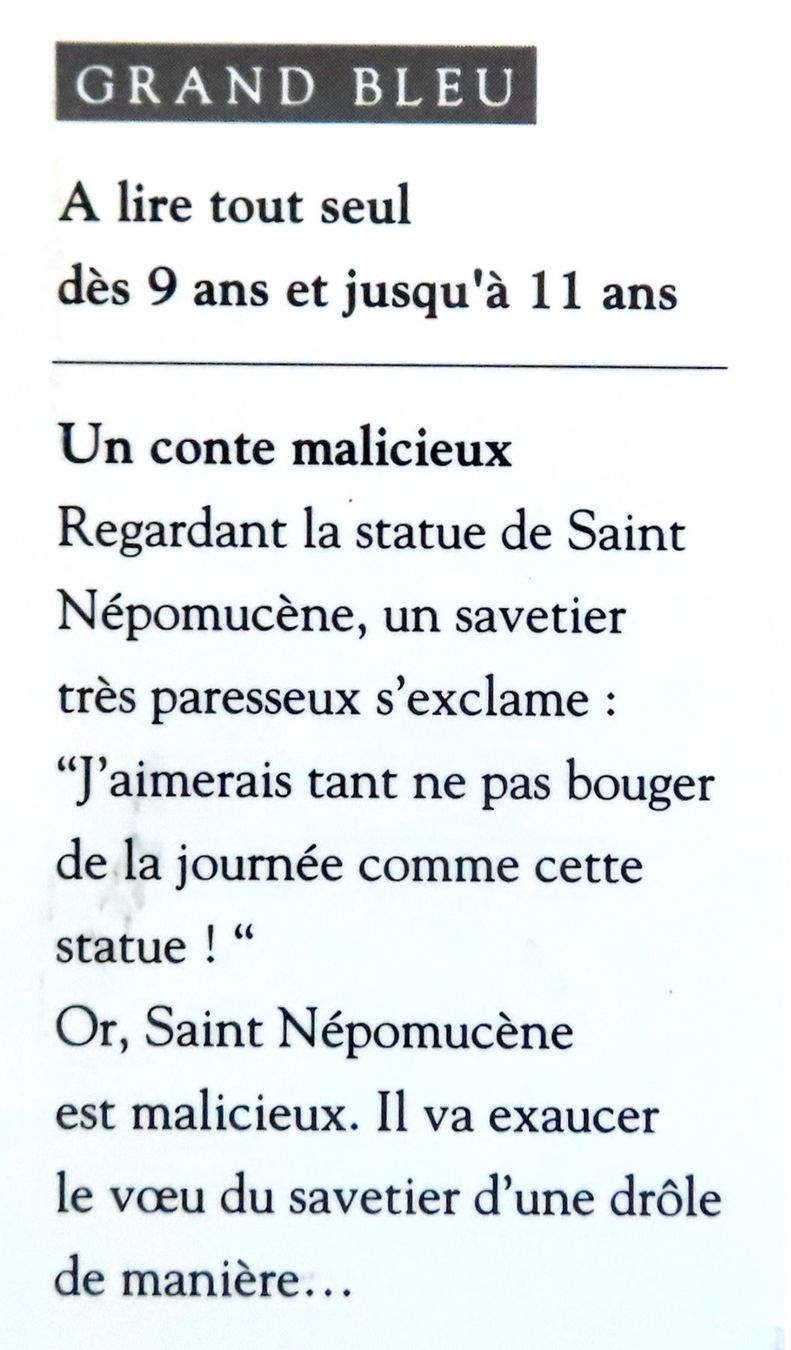 Libri: Saint Népomucène et le savetier – Usato da Le Locle venduto da LibrairieLaBergerie 1