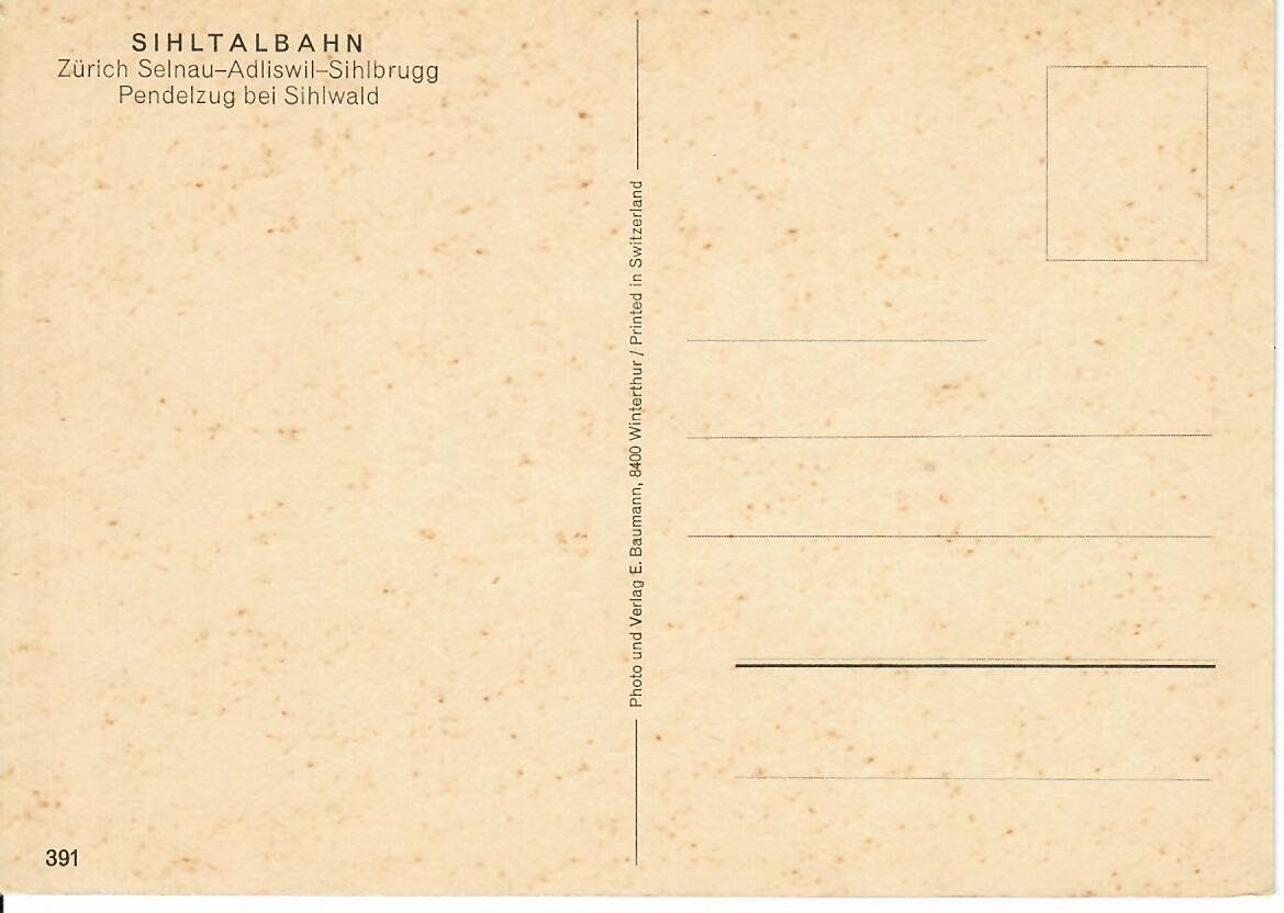 Cartoline postali: Sihltalbahn – Usato da Hochdorf venduto da Ziegel-16 1