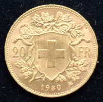 Vreneli 20Fr. 1930 Stempelglanz
