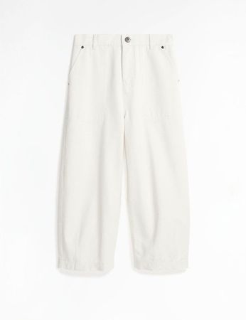 Max Mara Weekend 7/8 Jeans MILORD weites Bein ivory Gr 36