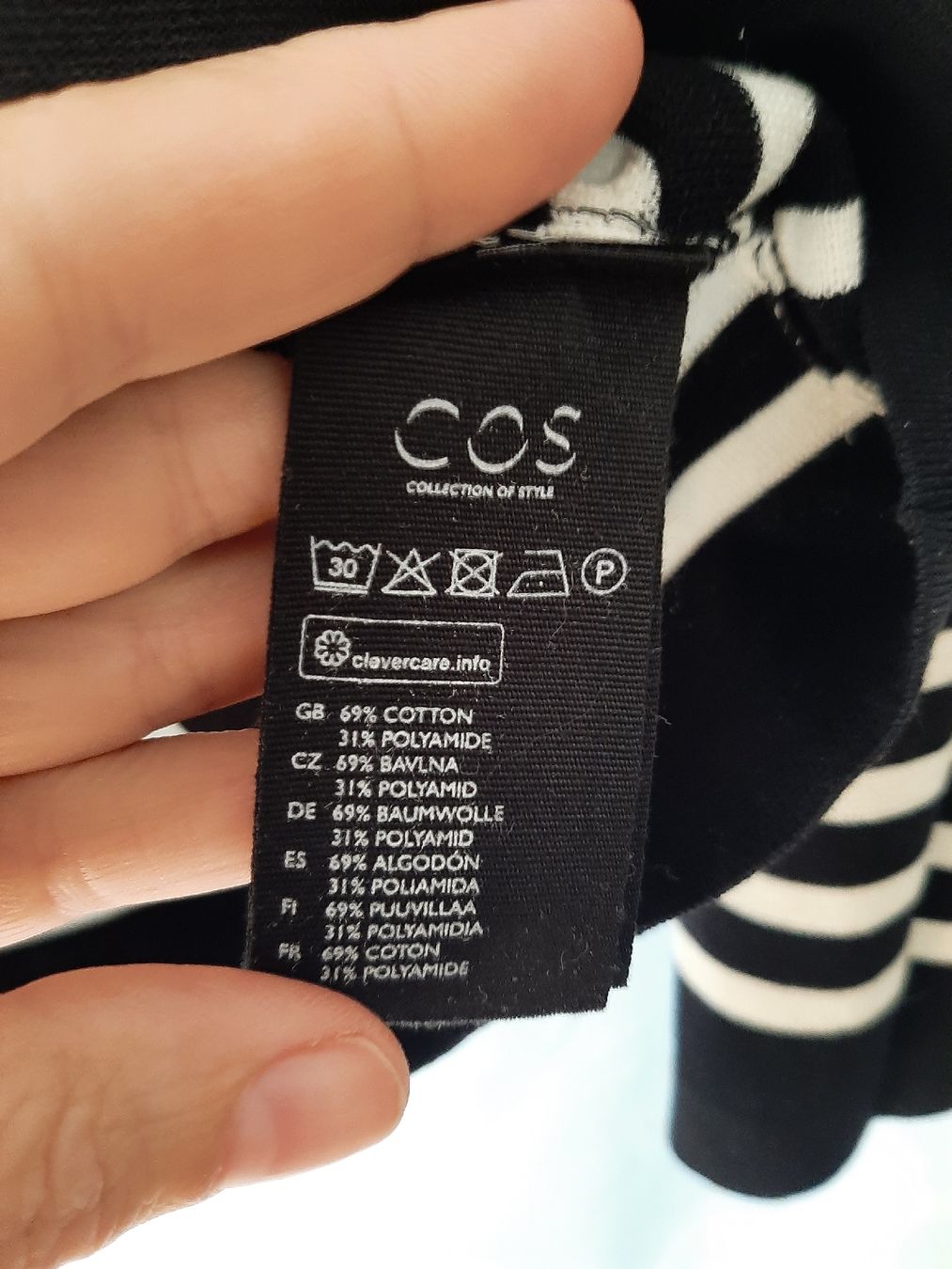 Cos Maglioni & Felpe: Pull marin COS rayé noir et blanc taille M – Usato da Aubonne venduto da erinrose 2