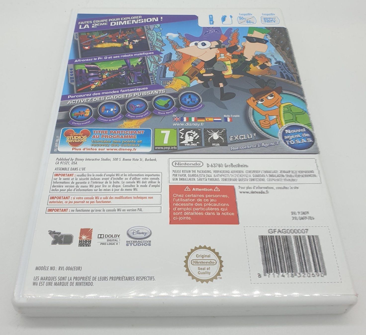 Nintendo Giochi: Phinéas et Ferb 2 ème Dimension Wii – Usato da Genève venduto da Cardtreasure 2