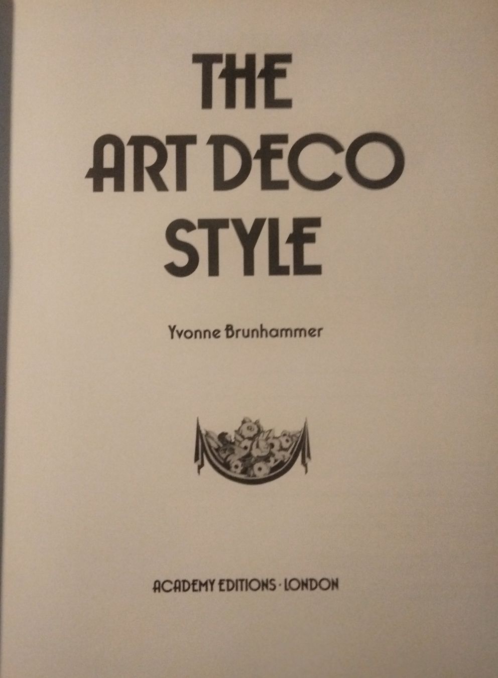 Libri: Art Deco Style - Yvonne Brunhammer – Usato da Niederglatt ZH venduto da Siegfried67 2