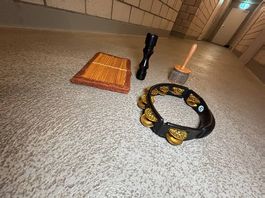 Handpercussion-Set mit LP-Tamburin, Cabasa und Shakern