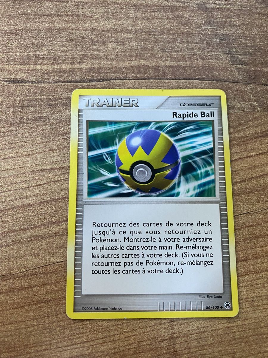 Pokémon Carte collezionabili: Carte dresseur Rapide Ball Pokémon 86/100 – Usato da Rossemaison venduto da Carduelis