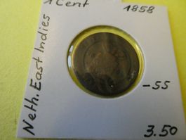 Niederländisch Ost-Indien 1858, 1 Cent