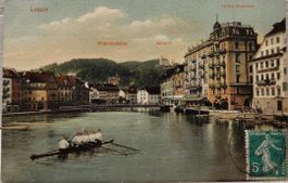 LUZERN - Rudern auf dem Reuss - 1908