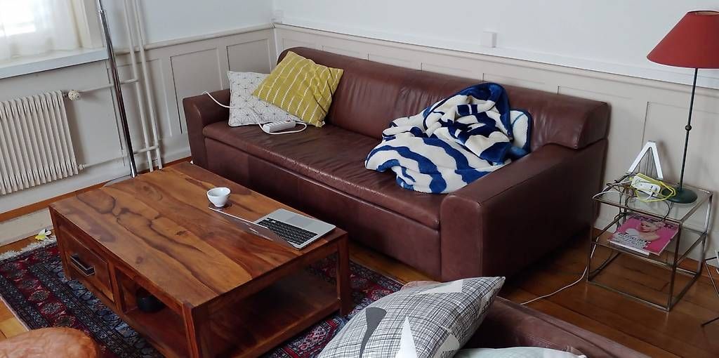 Sofas: Ledersofa braun – D'occasion à Zürich par Gzus 2