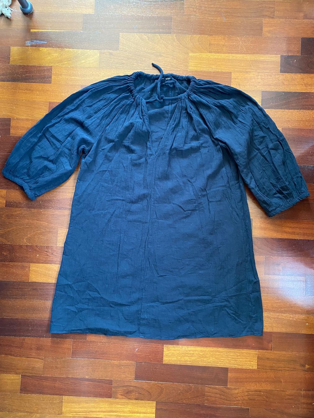 Tuniche: Schwarze Tunikabluse Baumwolle - Gr. XL – Usato da Besazio venduto da lionheart63 1