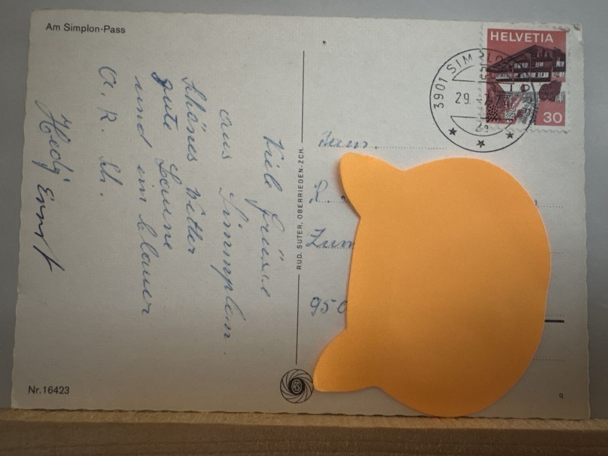 Cartoline postali: AK von Simplon Pass / altes Postauto – Usato da Rümlang venduto da Kartenpost1 1