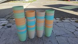 Becher Trinkbecher aus Plastik NIP (Set a 42 Stück)