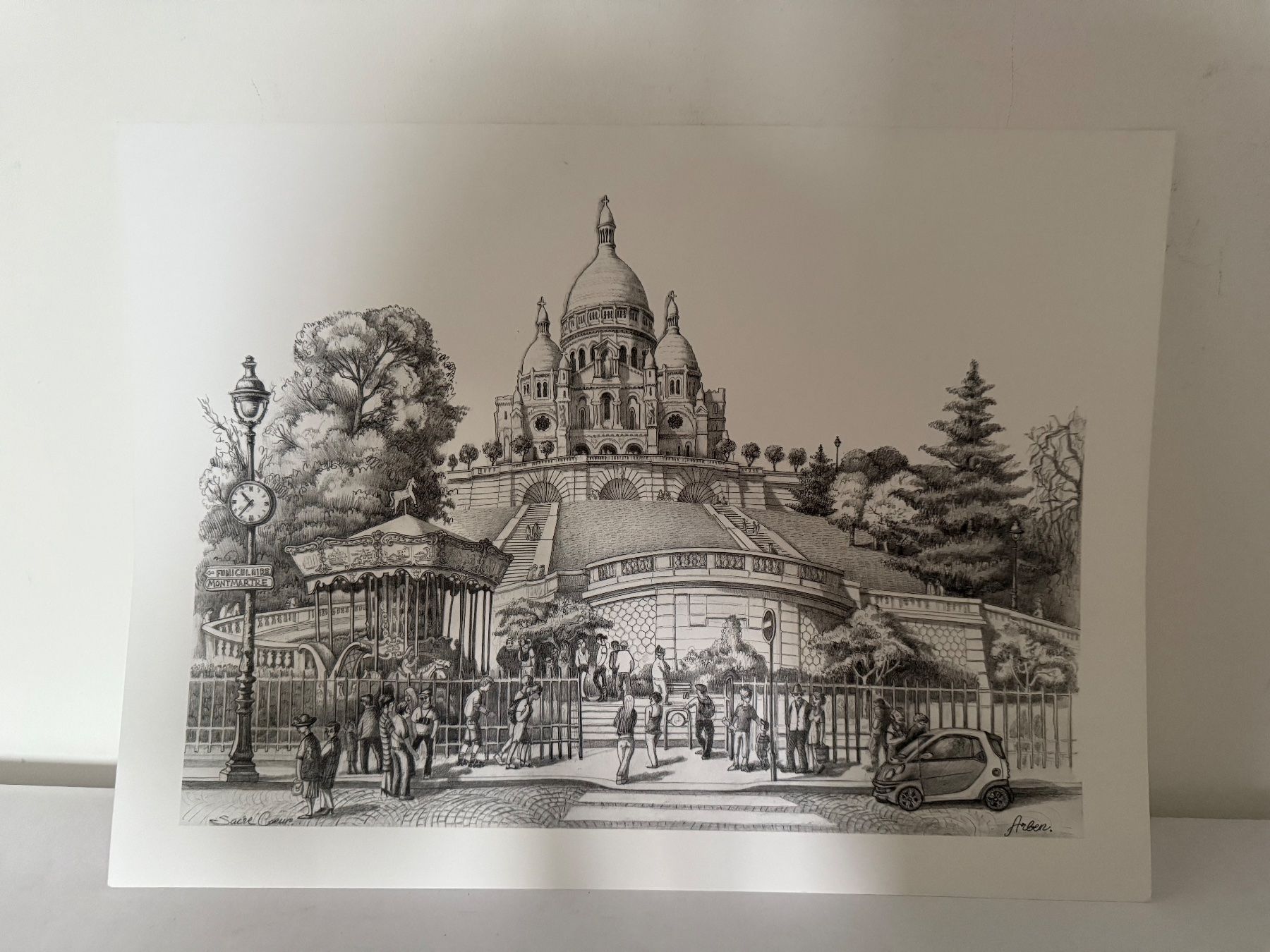 Grafiken & Lithographien: Zeichnung "Sacré Coeur" Paris – Gebraucht aus Birmenstorf AG von Pat_roll