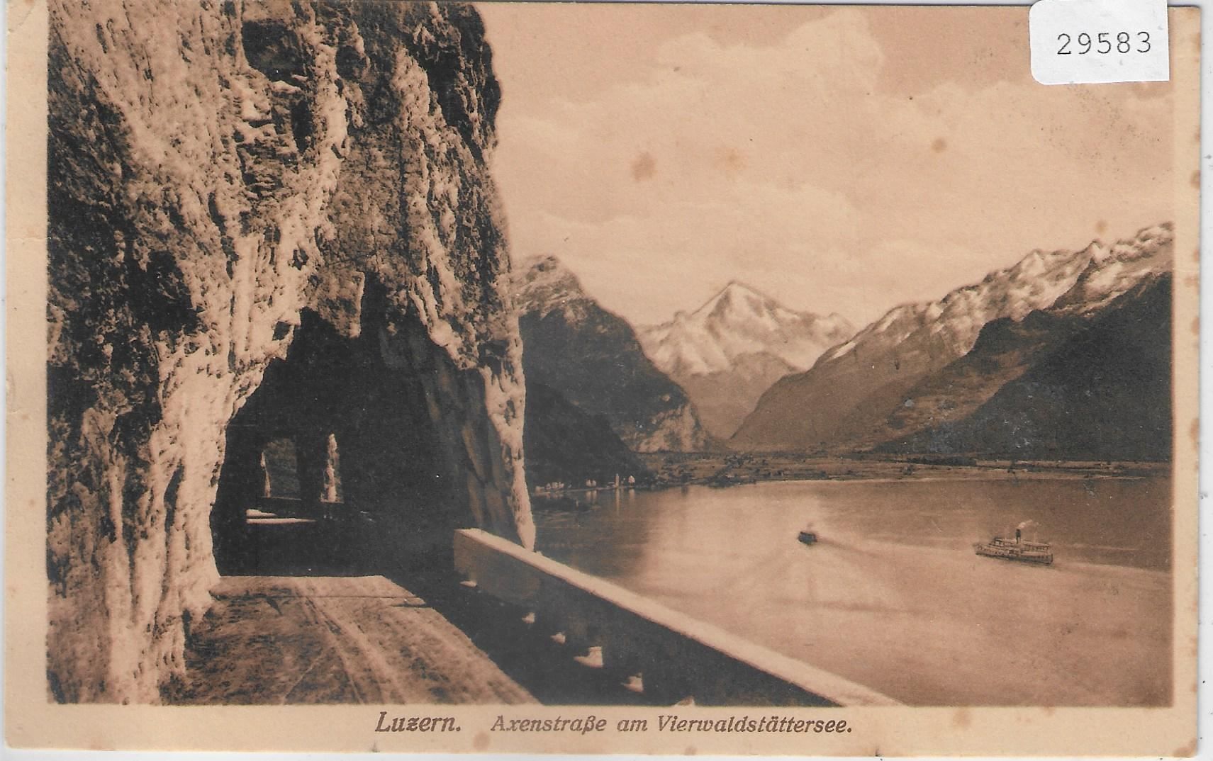 Cartoline postali: Luzern - Axenstrasse am Vierwaldstätter- – Usato da Ettingen venduto da Kartenplanet