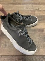 Paul Green Leder Sneakers Anthrazit 39.5 neuw