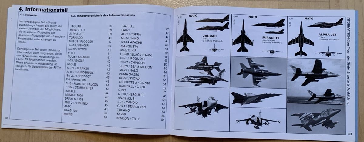 Libri: Formular 39.40d Flugzeugerkennung Grundausbildung – Nuovo (secondo la descrizione) da Goldingen venduto da Bergler012 6