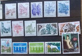 MONACO timbres neufs **  ~1981-84