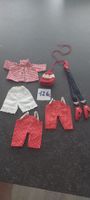 Puppenhosenträger  neu  Puppenkleider. neu gestrickte Mütze 