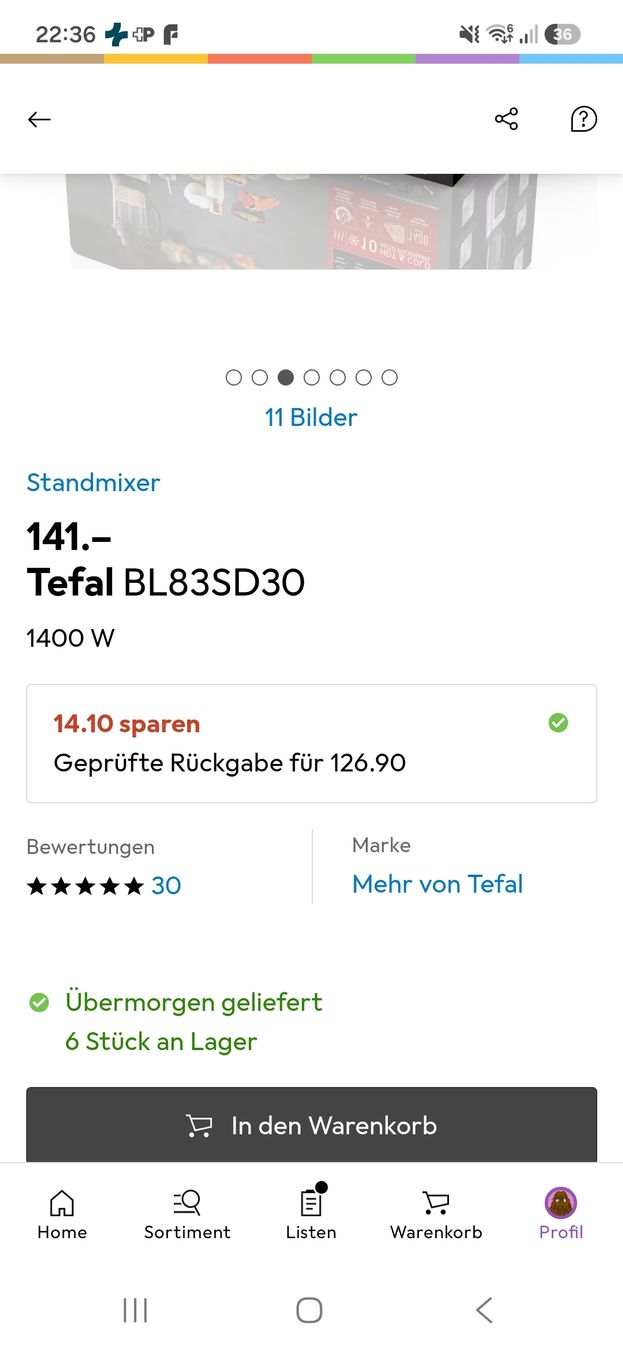 Tefal Küchengeräte: Tefal Perfectmix Cook – Neu (gemäss Beschreibung) aus Oberuzwil von Dijana_TopDj89 2