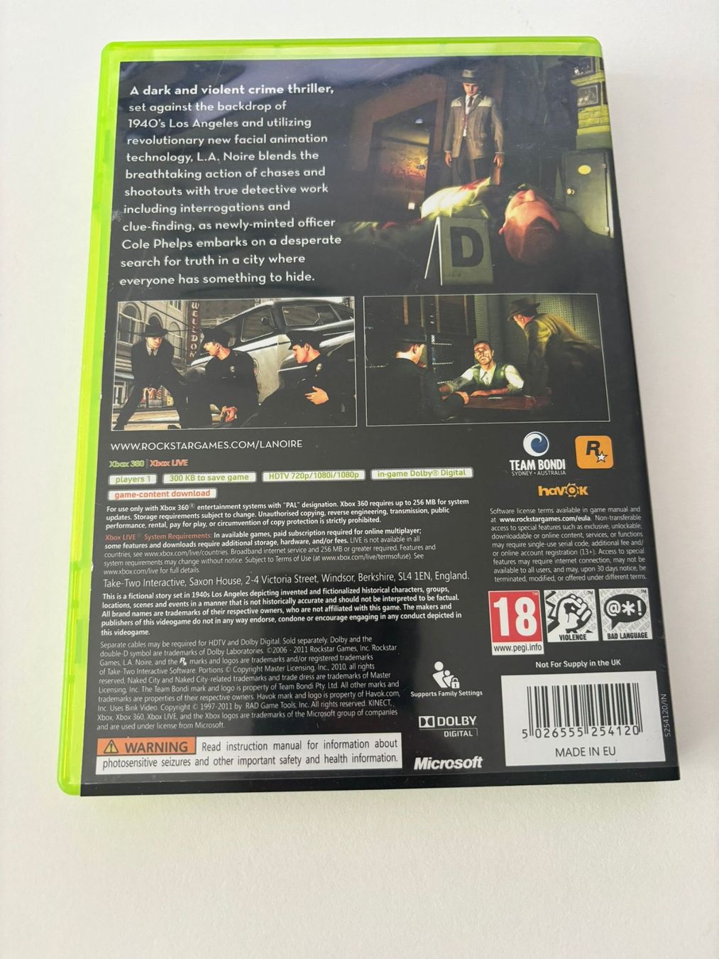 Giochi: L.A. Noire (XBOX 360) – Usato da Herisau venduto da Seyashop1 2