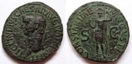 CLAUDIUS bronze As