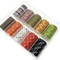 Transfer Nagelfolie Luxus Marken Nail Art