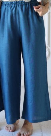 Cropped trousers electric blue size s