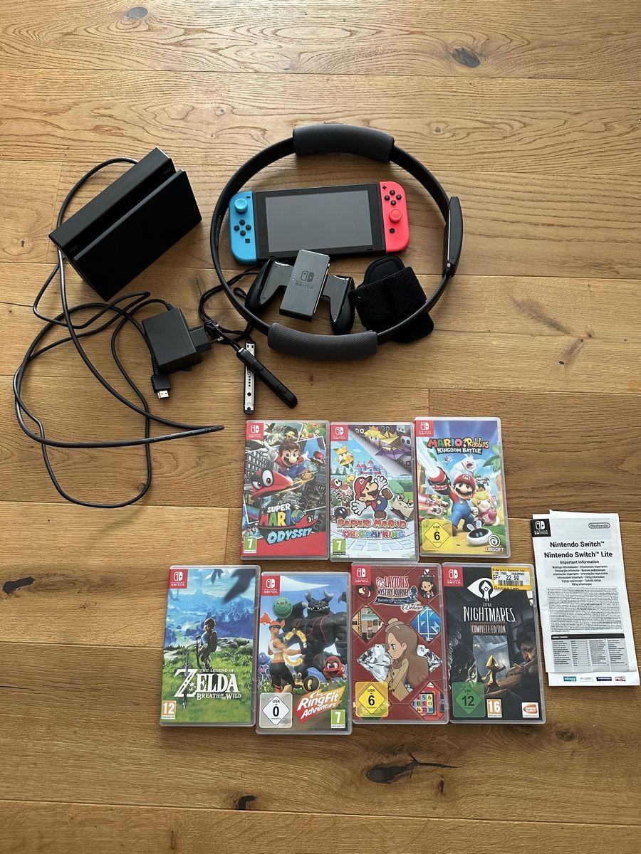 Nintendo Consoles: Nintendo Switch mit Spielen – D'occasion à Russikon par e_b_tp6k