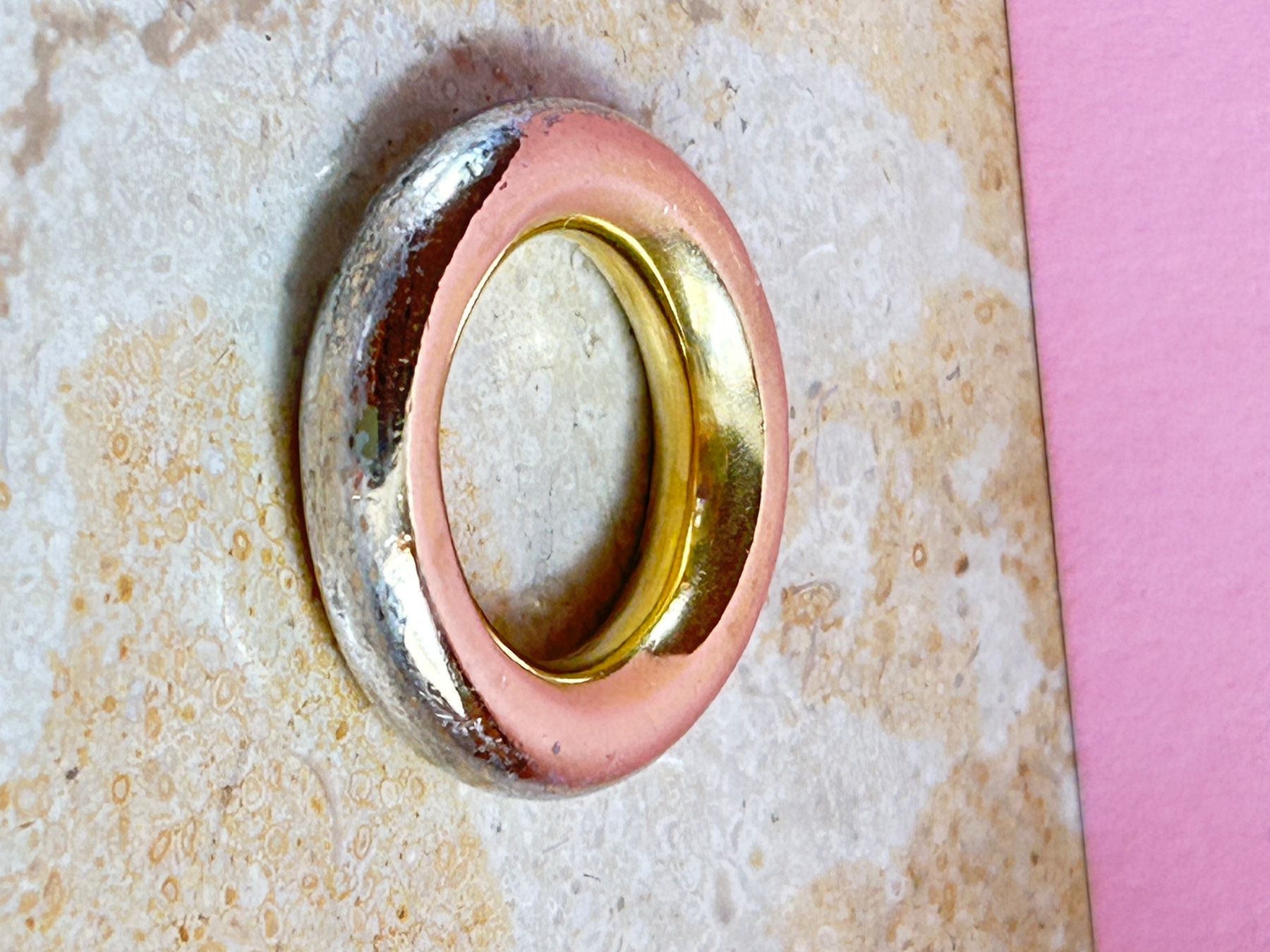 Anelli: Schicker Ring Silber Gold Vintage Gr. 57 – Usato da Dittingen venduto da Bellevista 3